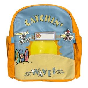 DISNEY CRUISE LINE Catchin’ Waves Mickey Adventure Backpack with Velcro Patches